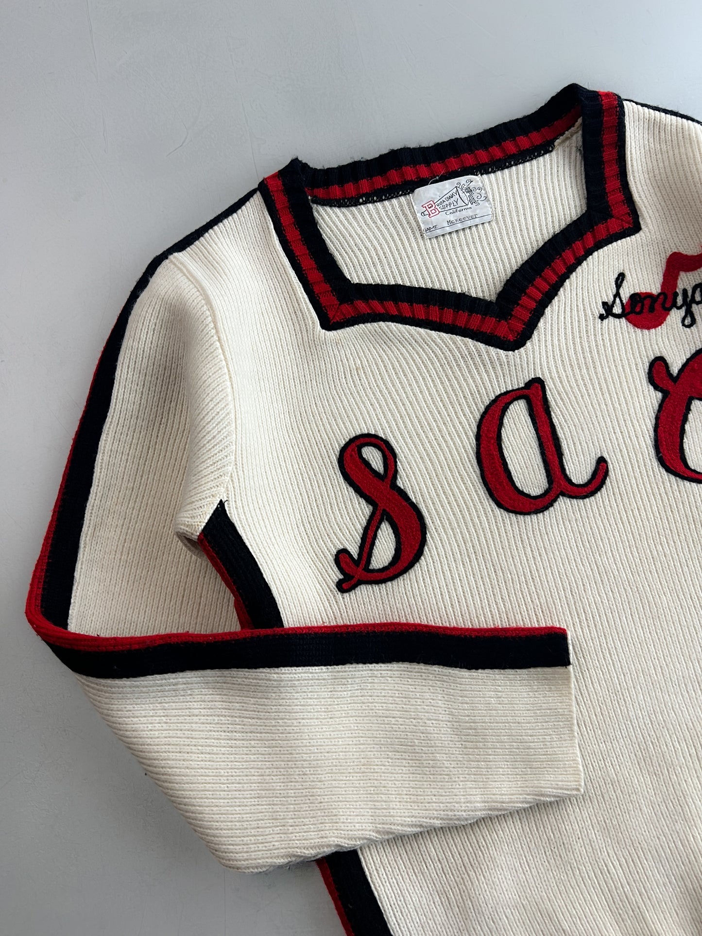 1970's Broadway Supply Cheer Sweater [Women's S]