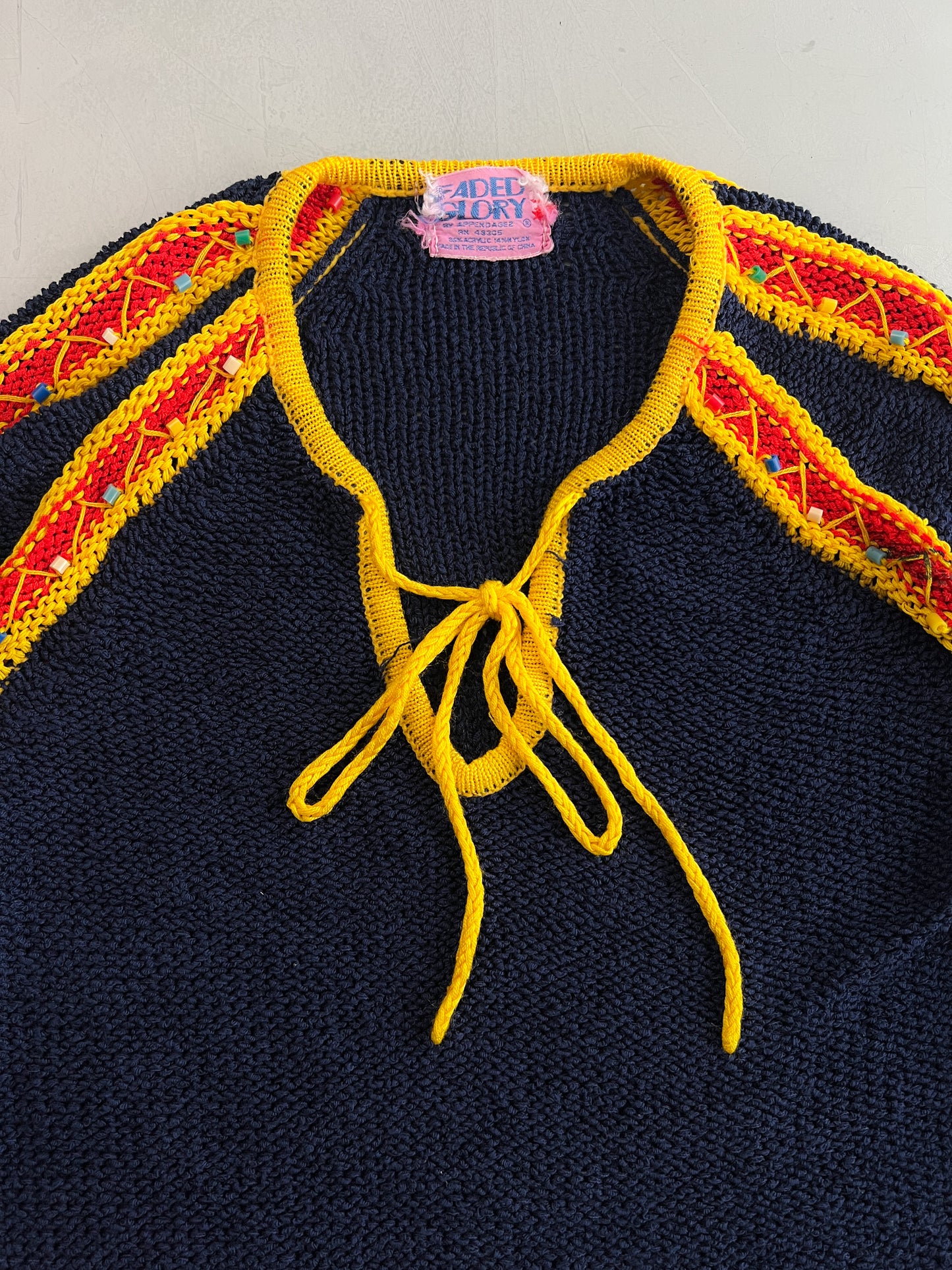 1960's Beaded Folk Knit [M]