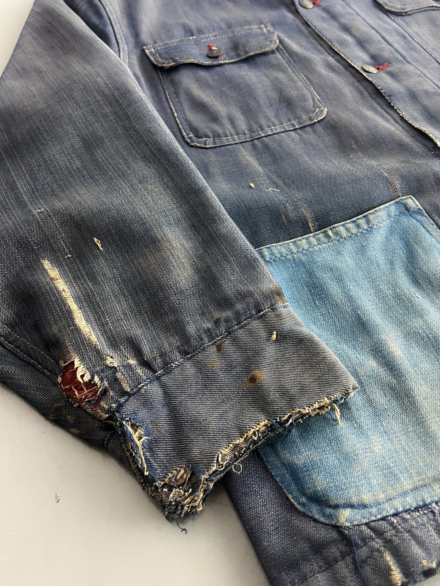 60's/70’s Thrashed J.C Penny Big Mac Denim Chore Jacket [L/XL]