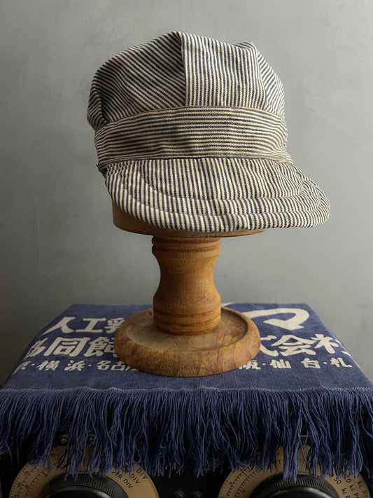 Hickory Stripe Engineers Cap