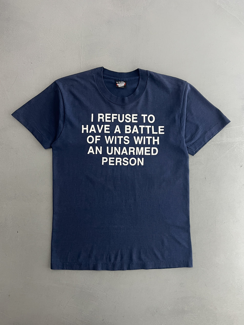 1980's “Battle Of Wits” Slogan Tee [M]