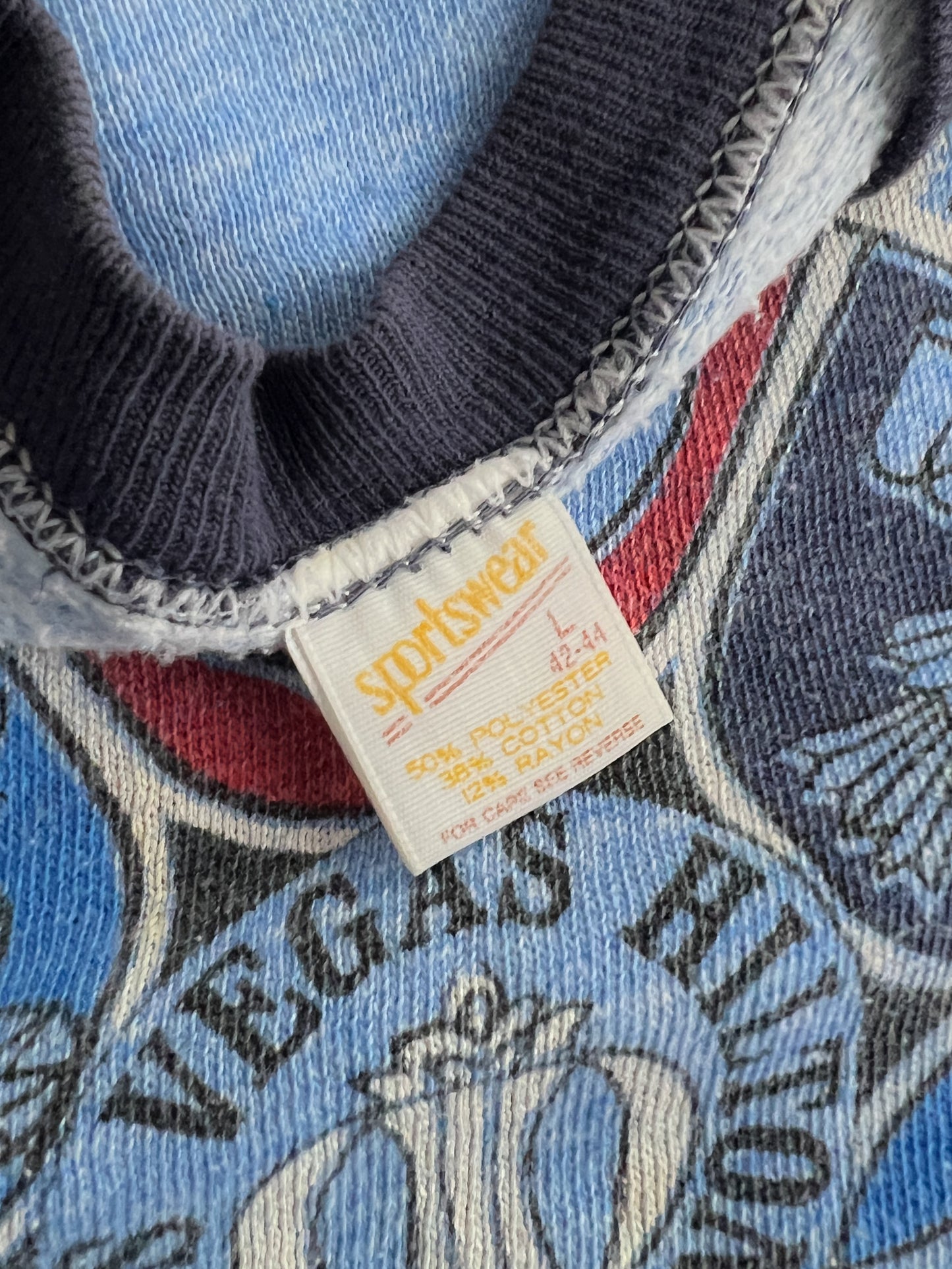 1970’s 2-Tone Las Vegas Hilton Raglan Sweatshirt [M]