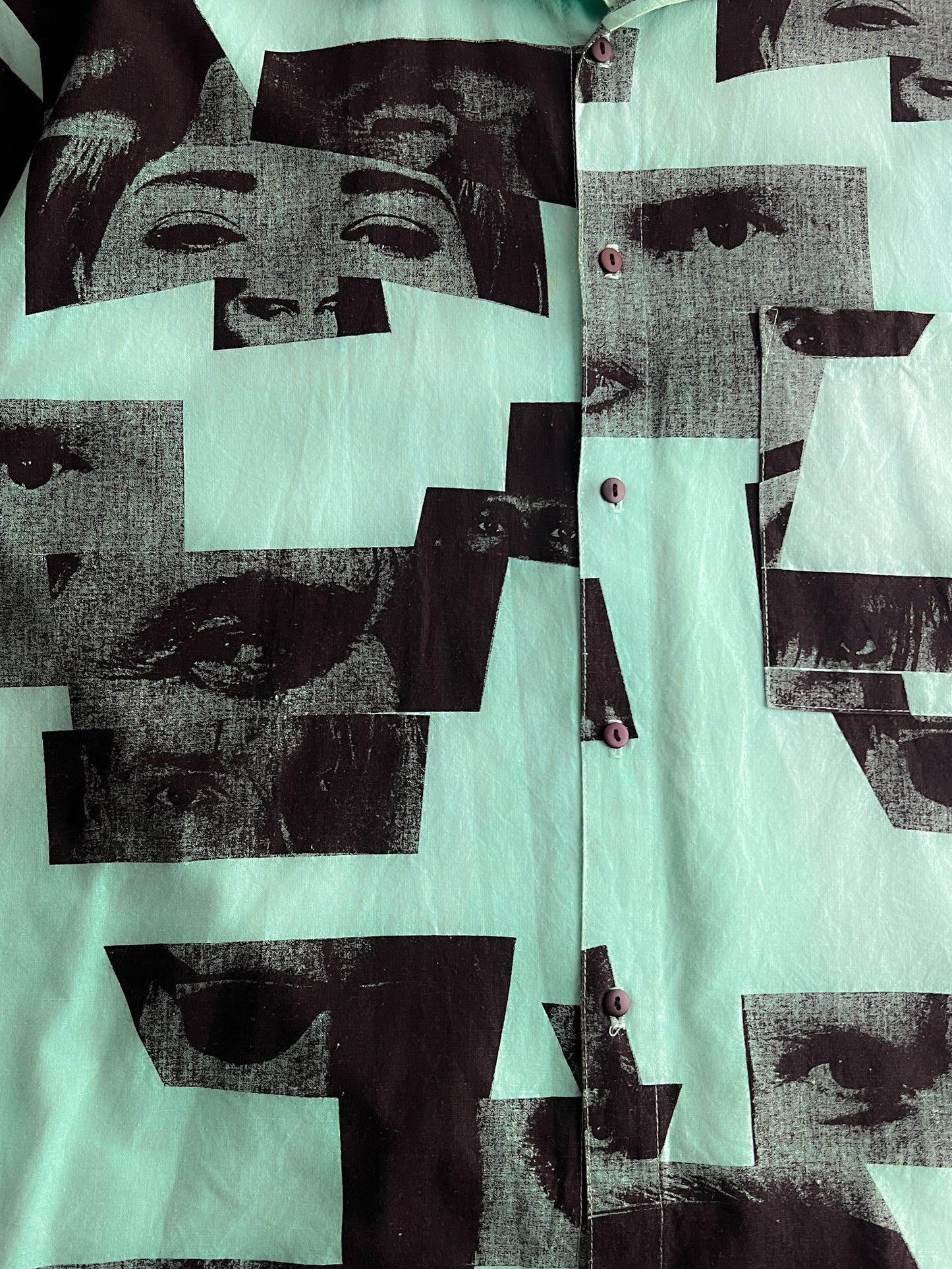 Rare 1980's Jimmy'z Eyeball Photo Print Shirt [L]