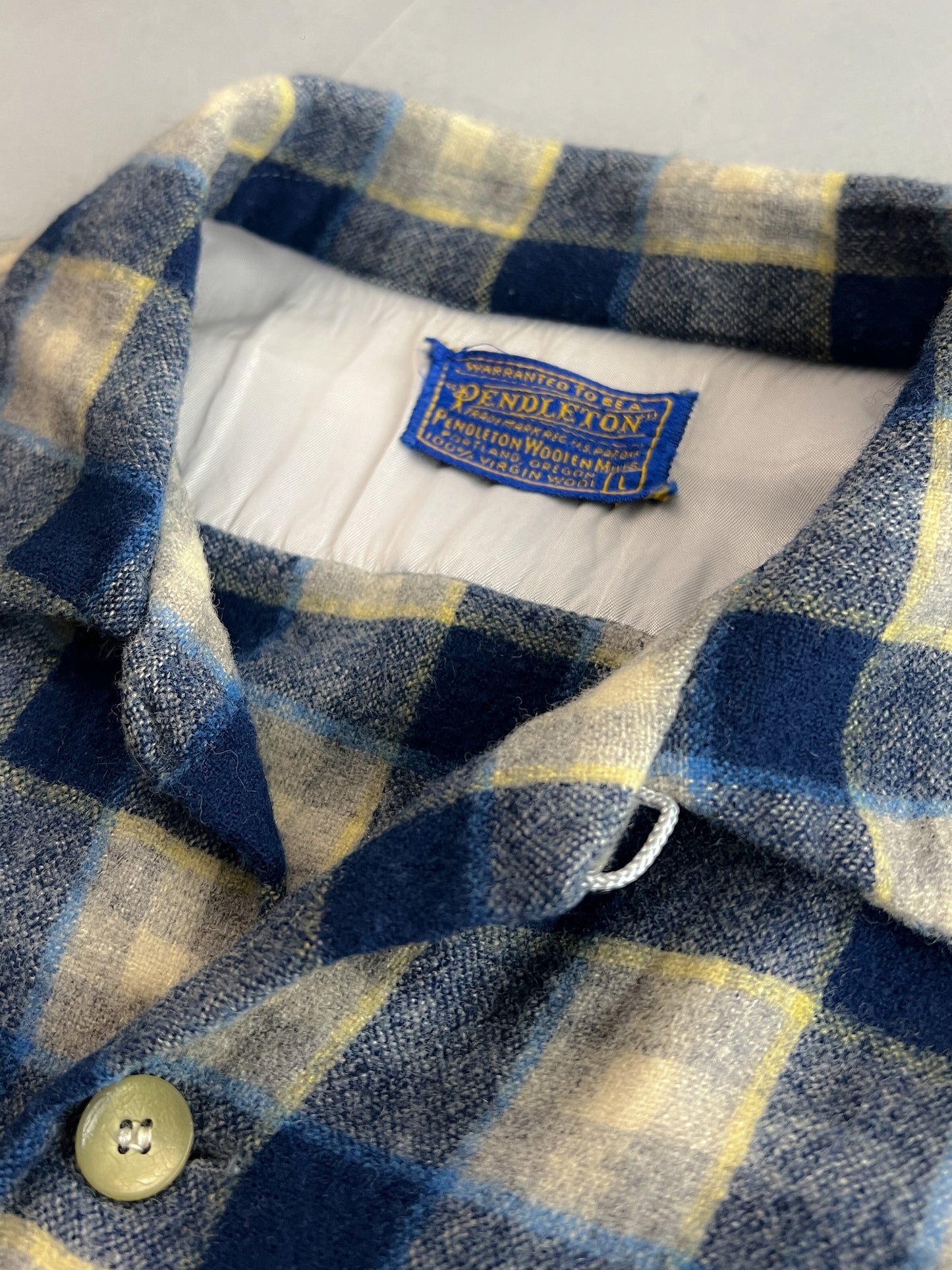 1960's Pendleton Loop Collar Flannel [M]