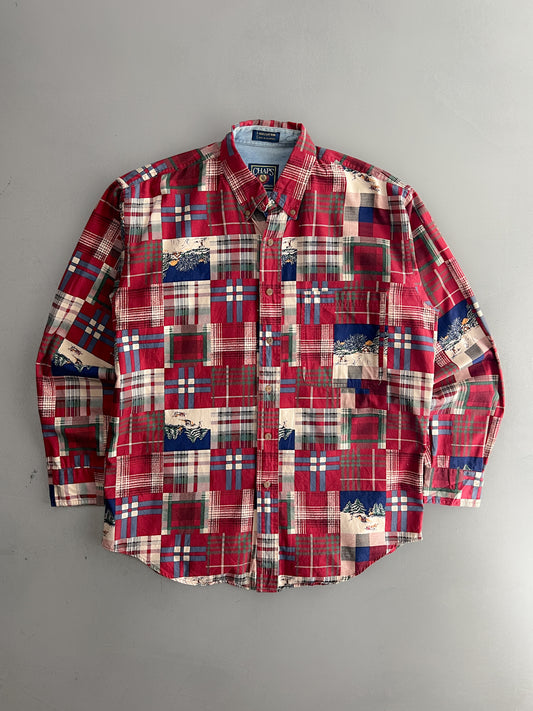 Ralph Lauren Chaps Patchwork Plaid Shirt [M/L]
