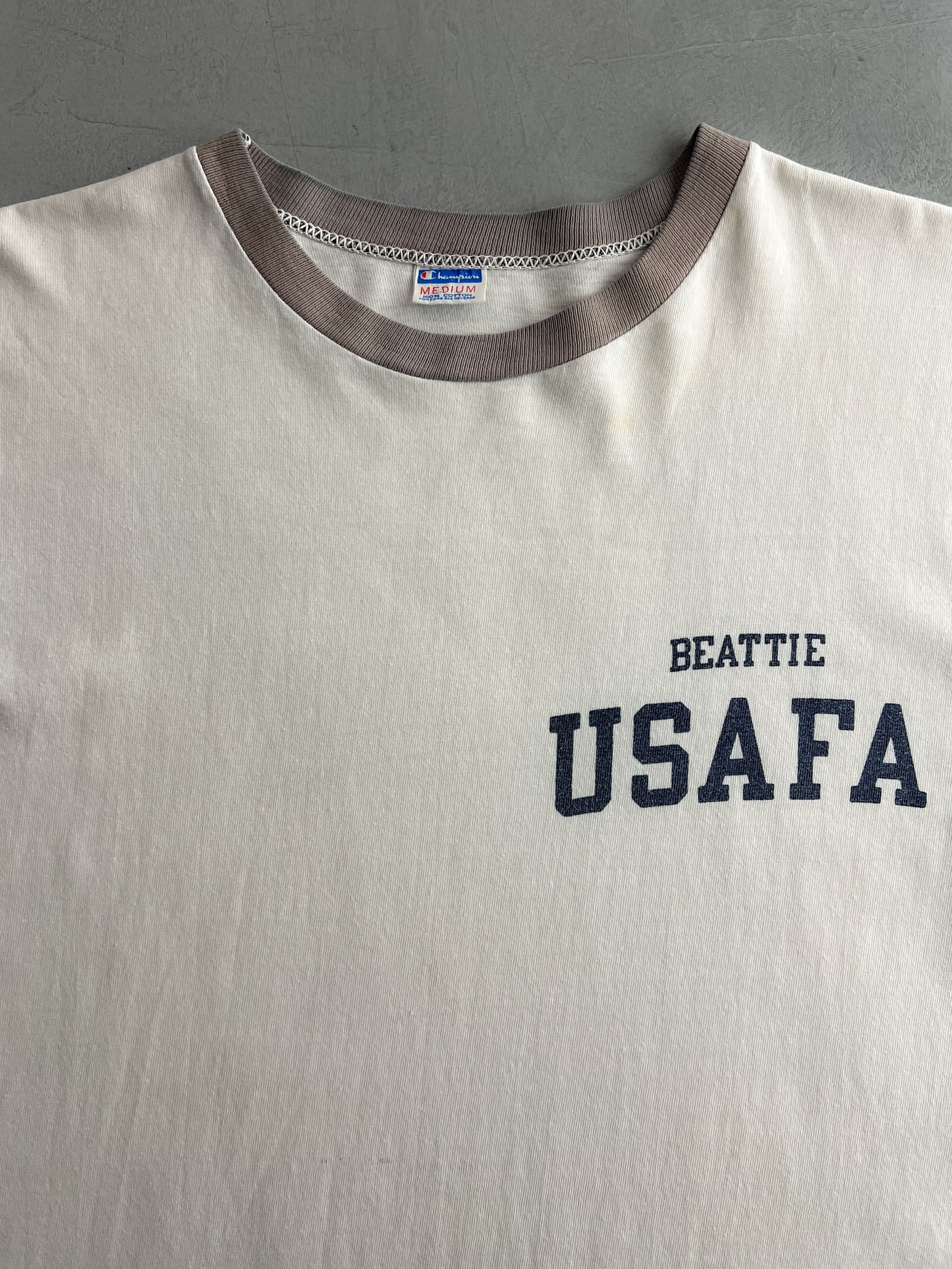 70's Champion Blue Bar USAFA Tee [L]