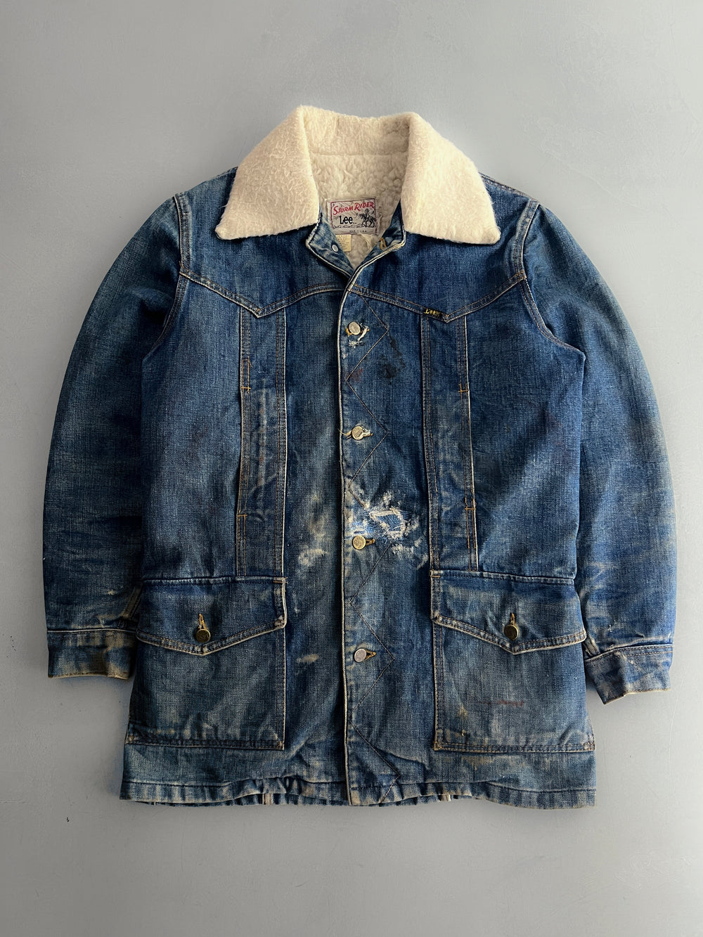 1970's Lee Storm Rider Denim Ranch Coat [M]