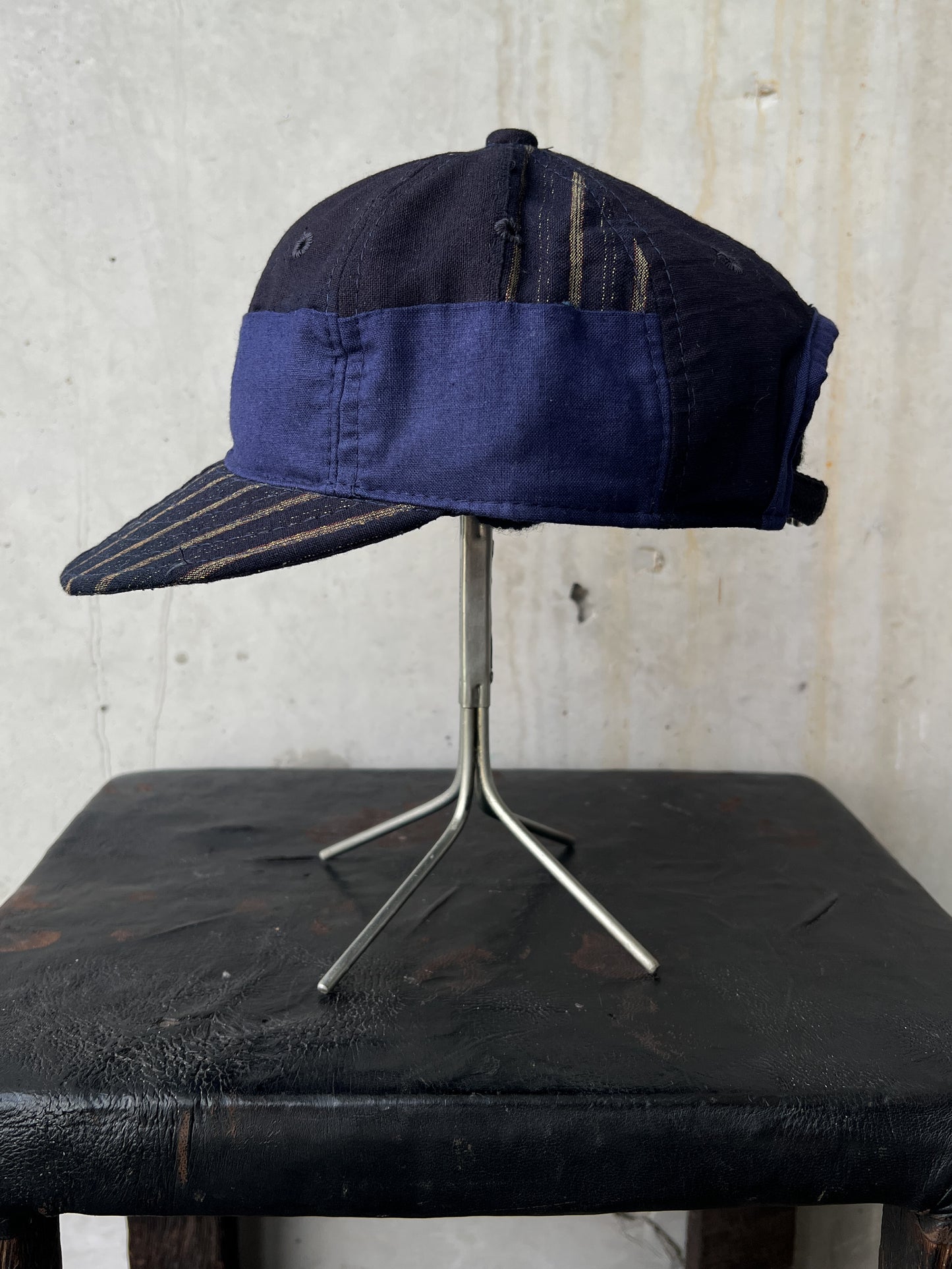 Early 20th c. Japanese Fabric 1930's Baseball Cap By Troy O'Shea Handmade [Adjustable]