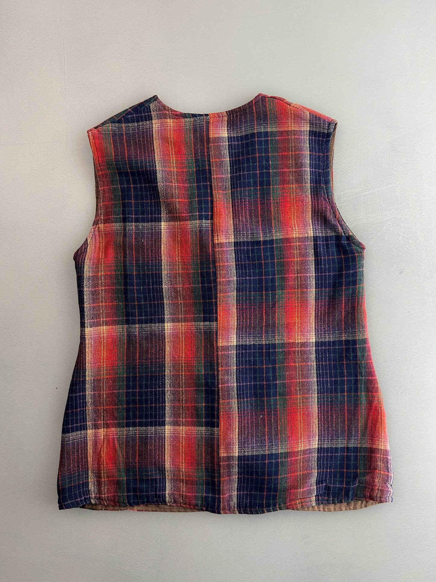 Wool Plaid Vest [S/M]