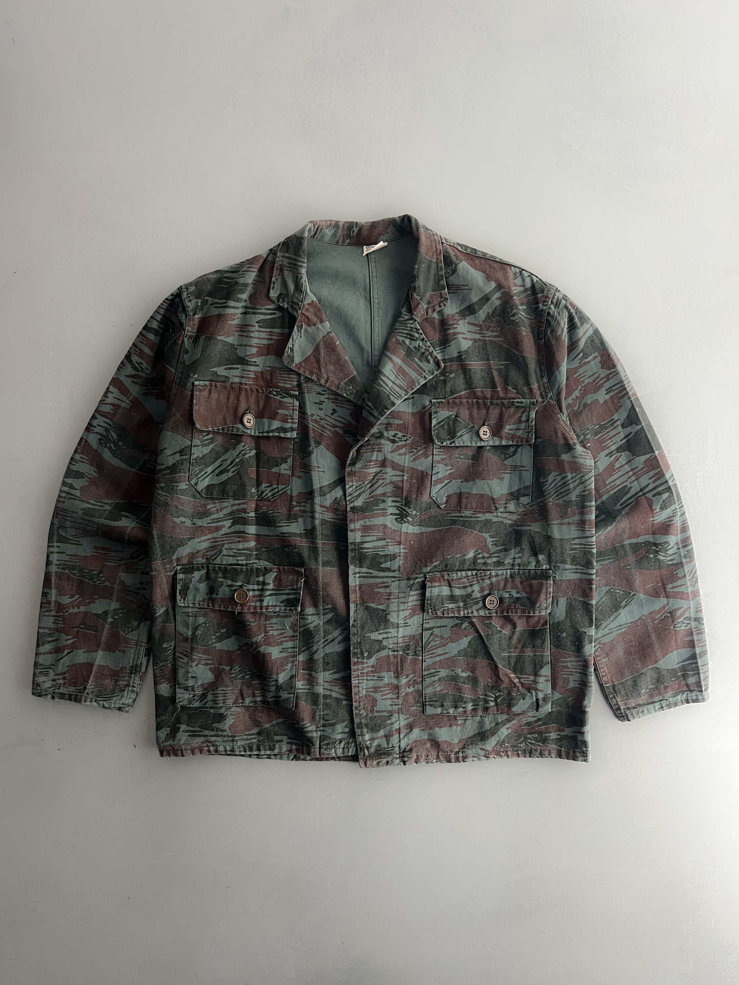 1970's "Tiger Stripe" Camo French Hunting Jacket [L]