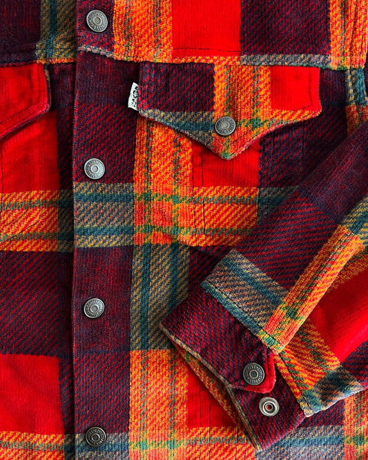1970's Levi's Corduroy Plaid Jacket [S]