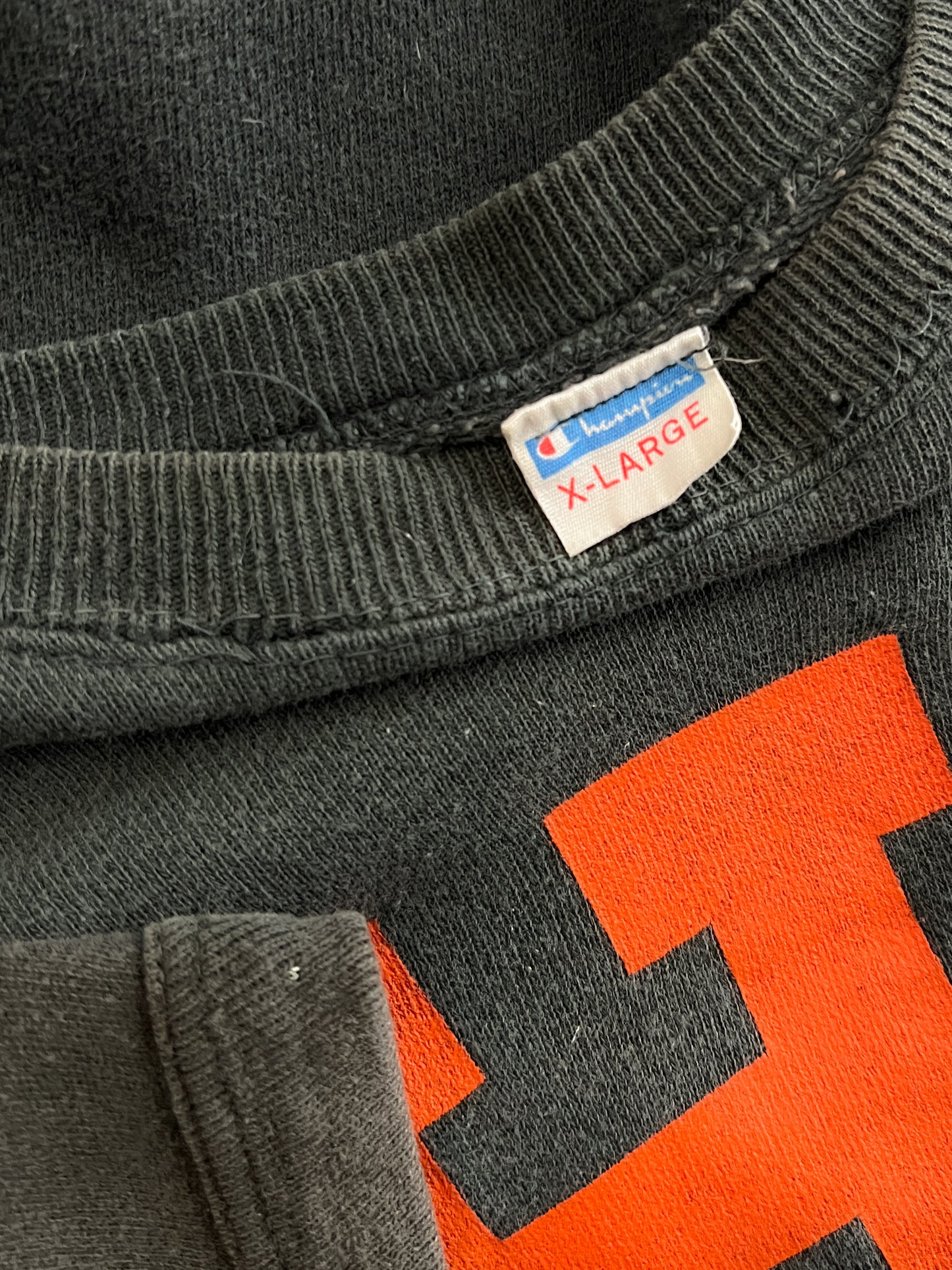 1960’s Champion Blue Bar Hi-Land-Inn Short Sleeve Sweatshirt [XL]
