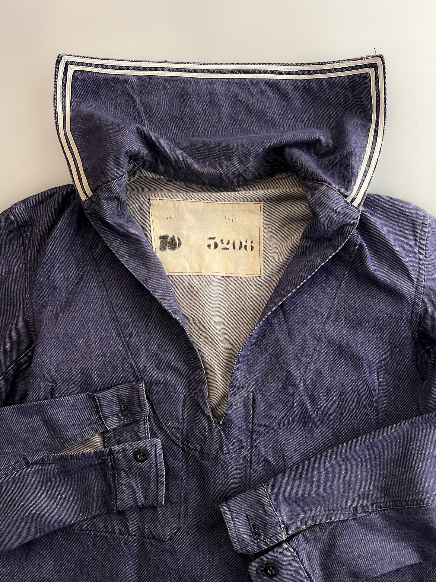 50's/60's French Naval Denim Sailors Smock [M]