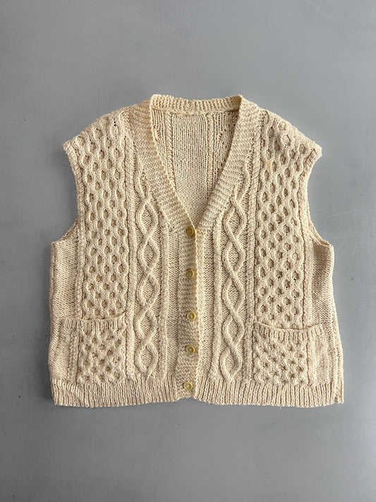 Cable Knit Vest [L/XL]