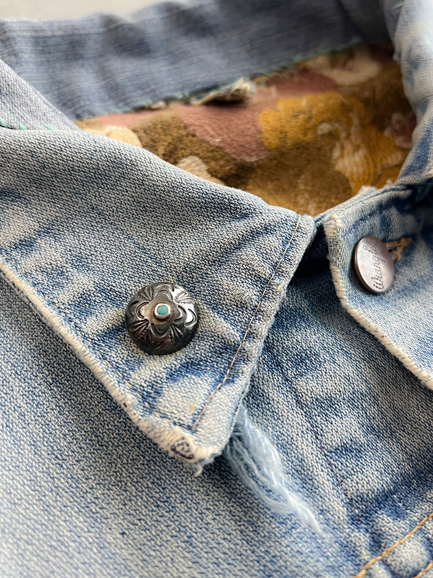 1970's Selvedge Wrangler Denim Dragon Jacket [S/M]