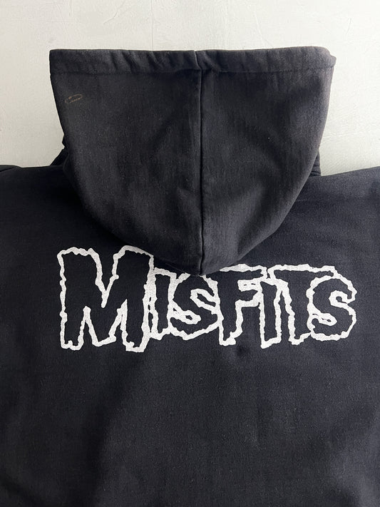 1990's Sun faded Misfits Hoodie [L]