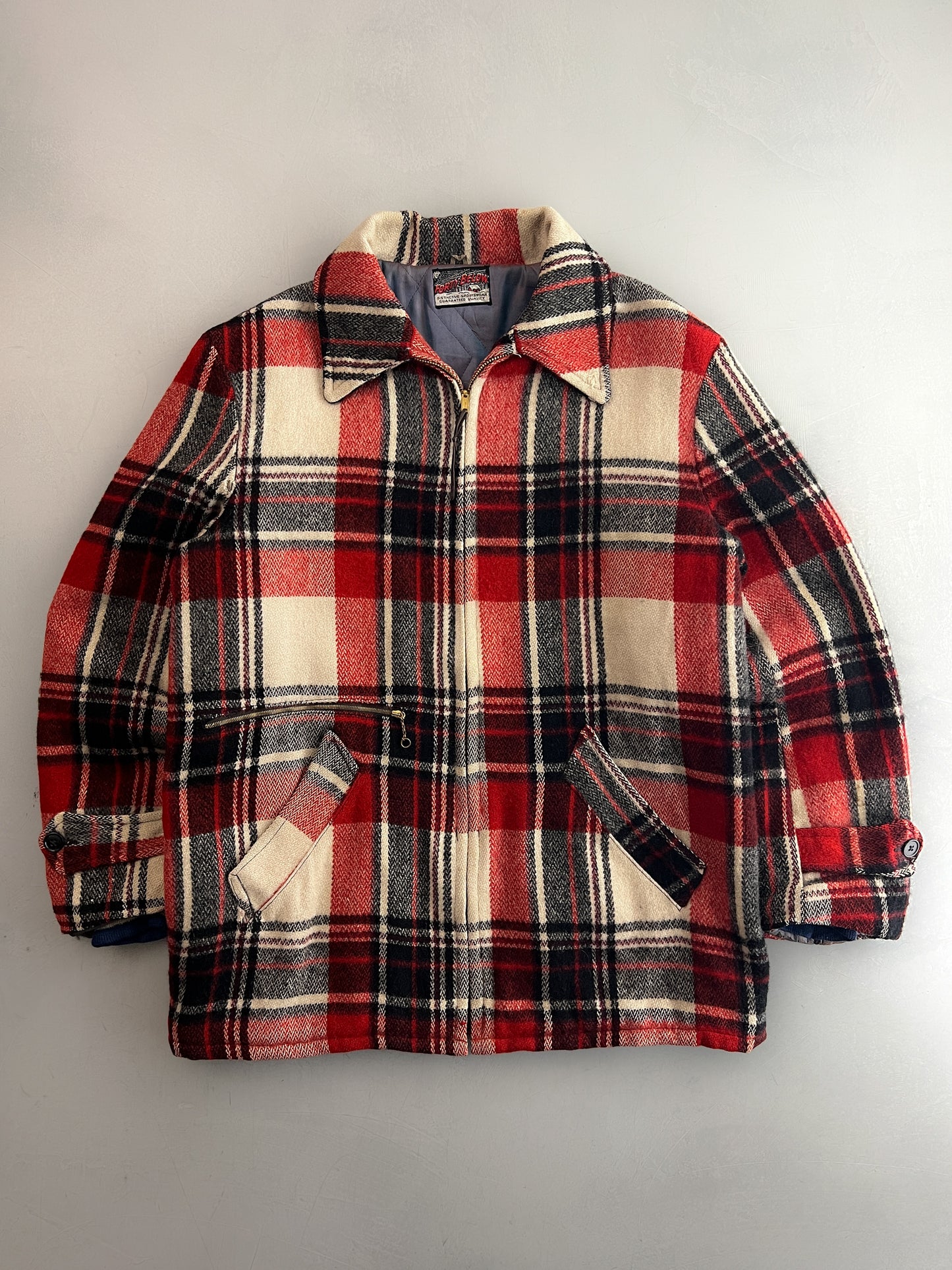 1960's Forty Below Tartan Wool Coat [L]