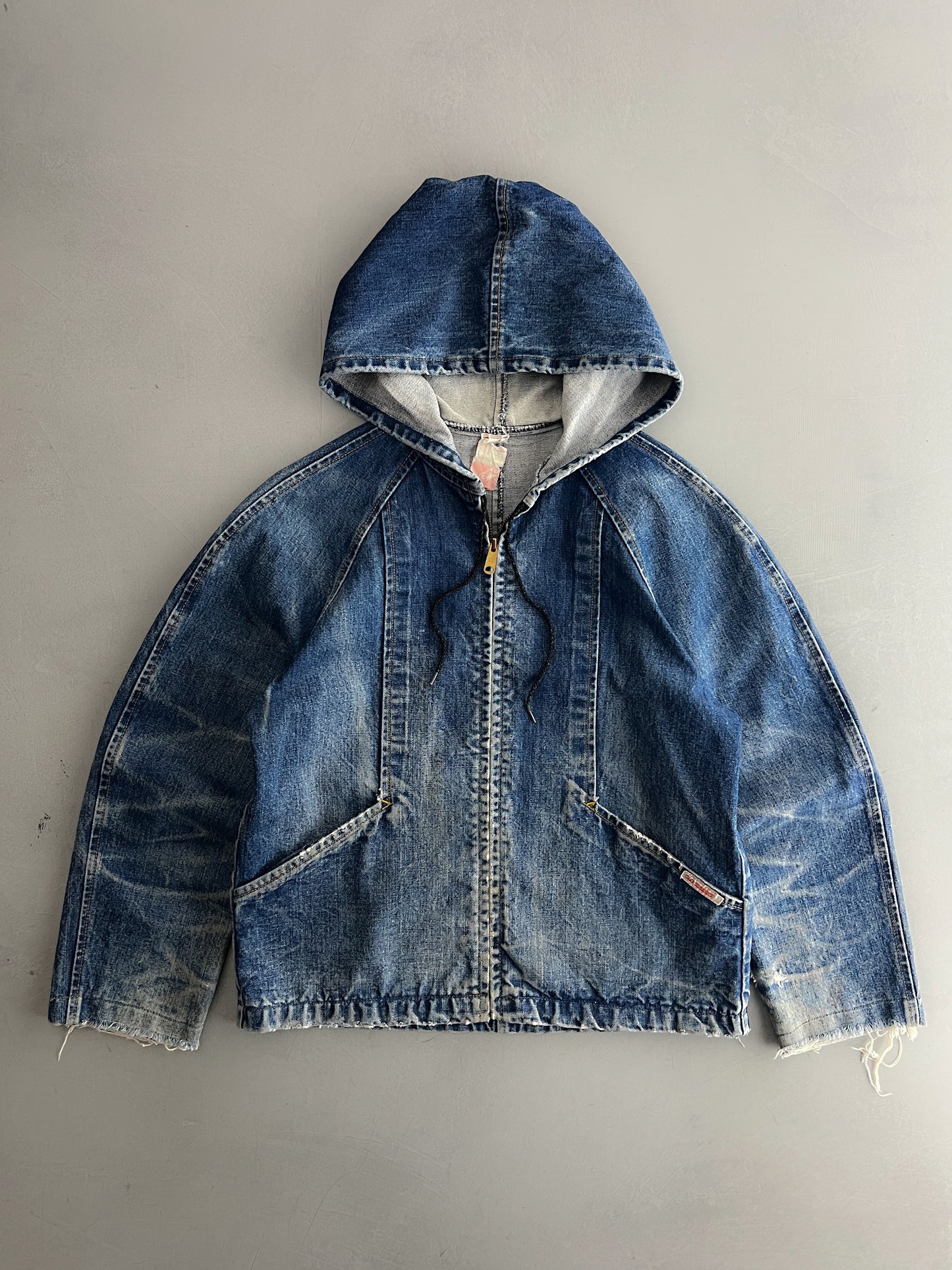 GWG Scrubbies Hooded Denim Jacket [S/M]