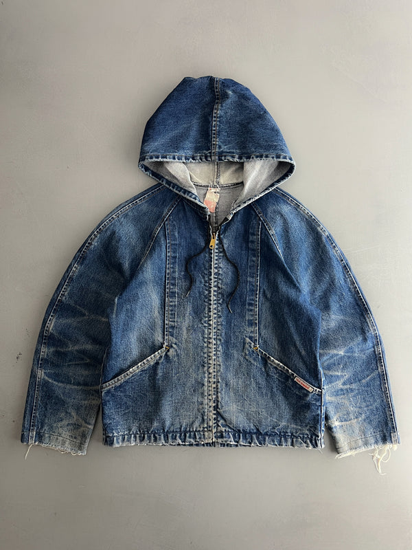 GWG Scrubbies Hooded Denim Jacket [S/M]