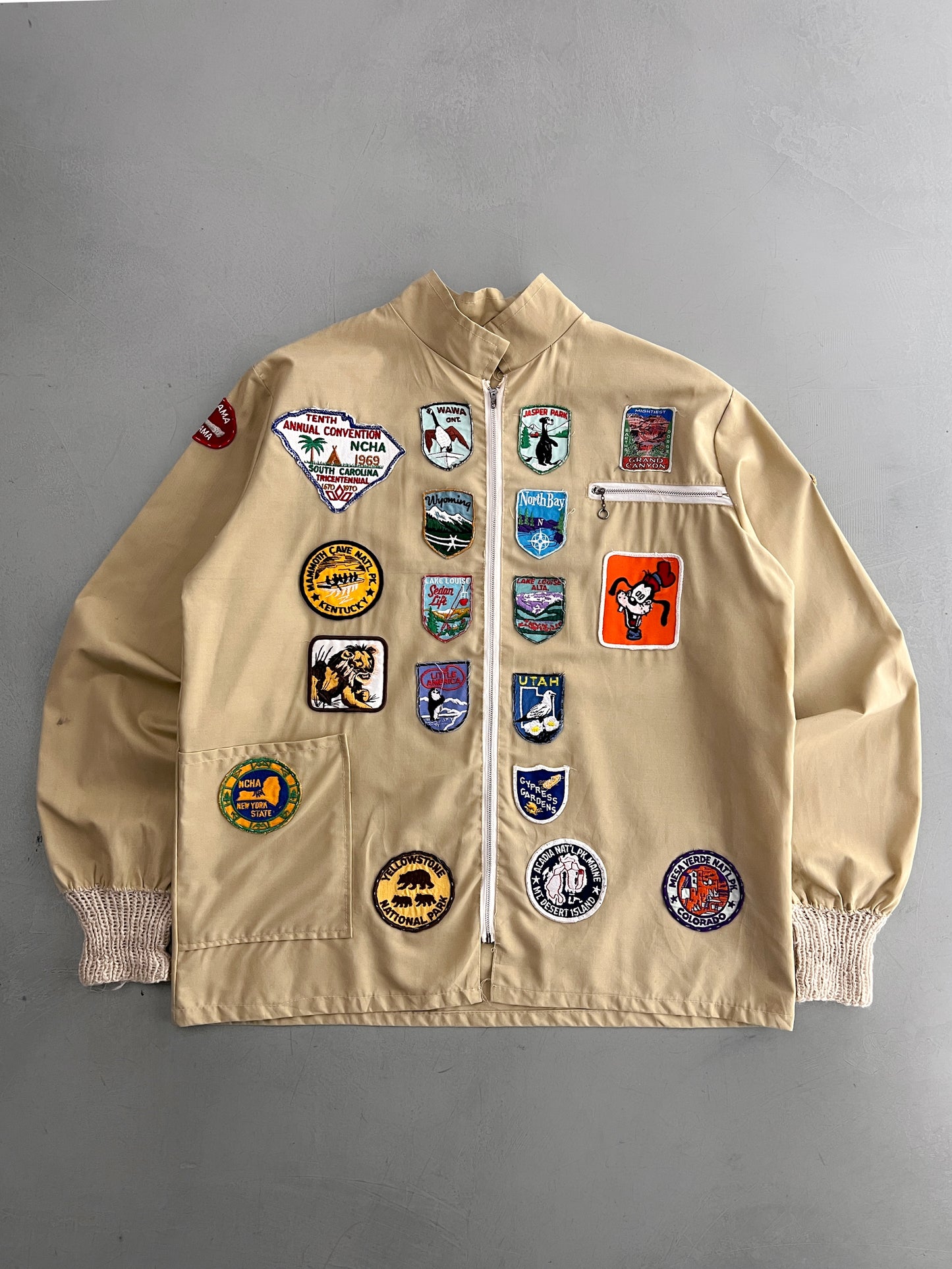 1970's Patched Cotton Jacket [M/L]