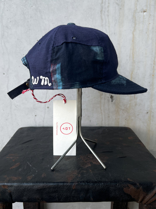 Early 20th c. Japanese Fabric 1930's Baseball Cap By Troy O'Shea Handmade [Adjustable]