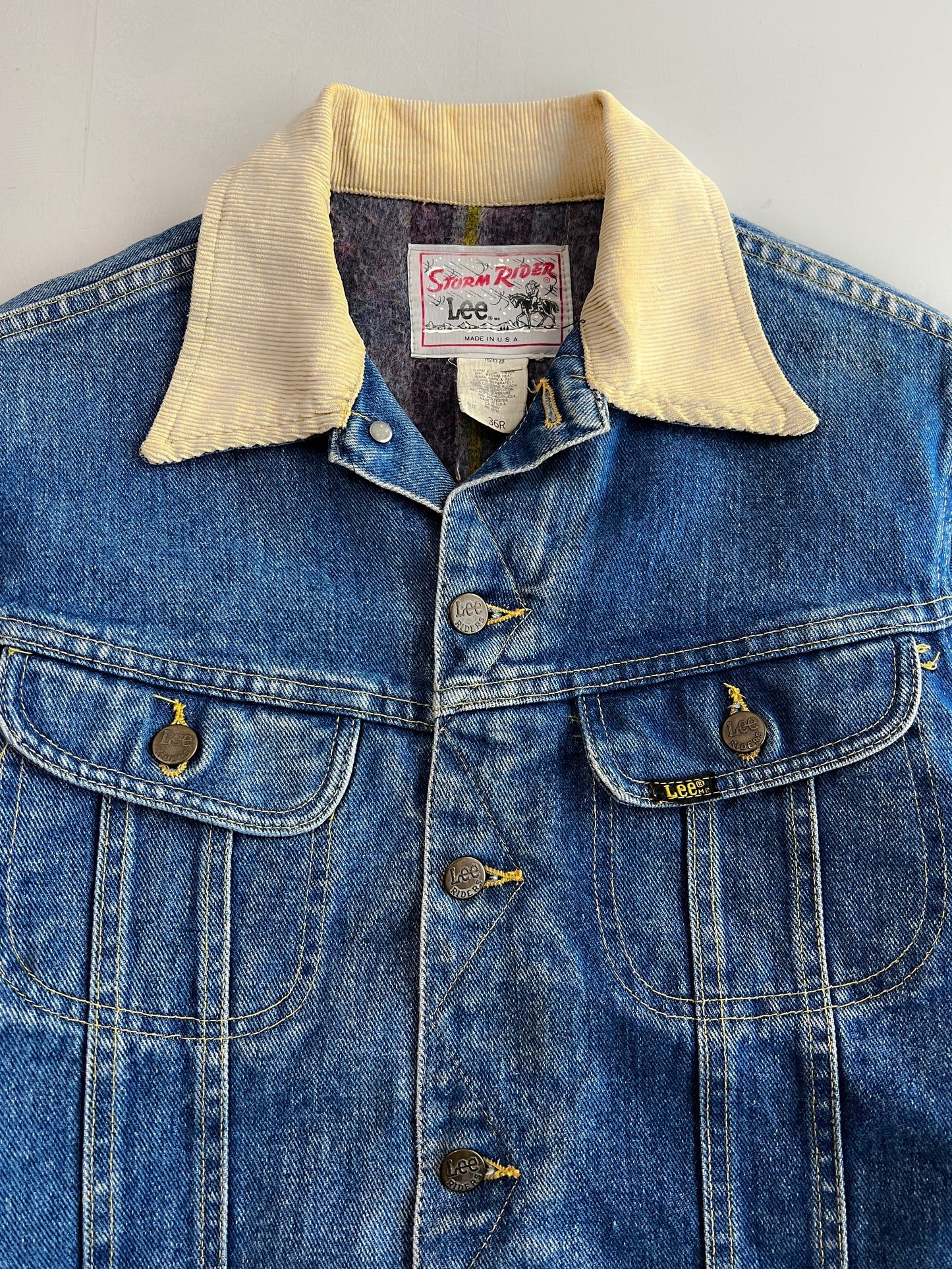 80's/90's Lee Storm Rider Denim Jacket [S/M]