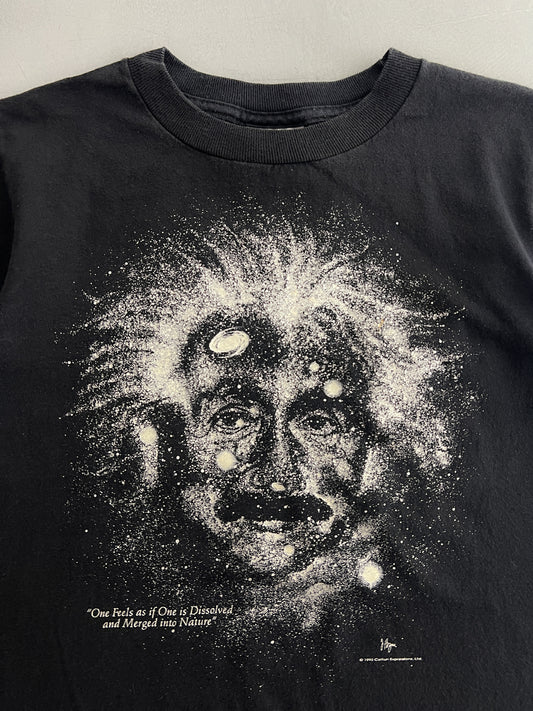 1990's Glow Graphic Albert Einstein Baby Tee [XS]