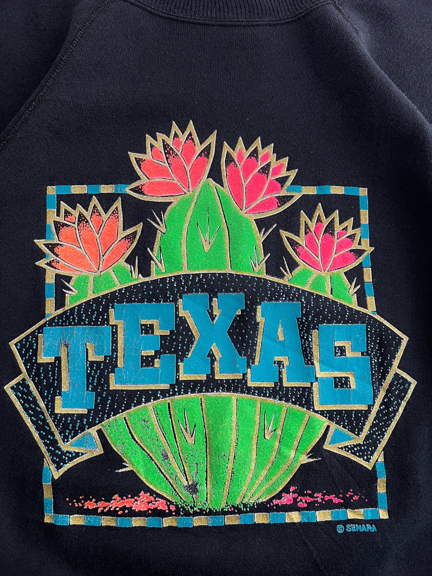 1980's Sparkly Texas Sweatshirt [L]