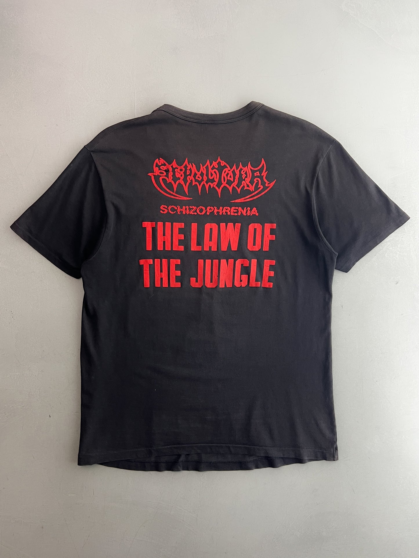 Late 80’s Sepultura Schizophrenia The Law Of The Jungle Tee [M]