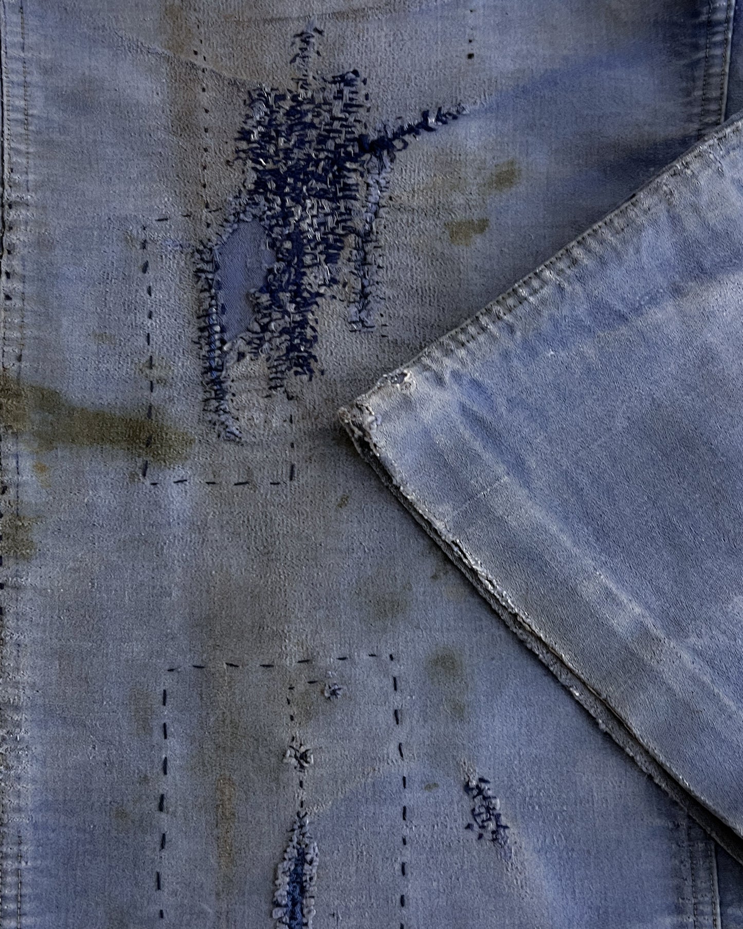 1940's Le Salvetal French Moleskin Buckle Back Work Pants [31"]