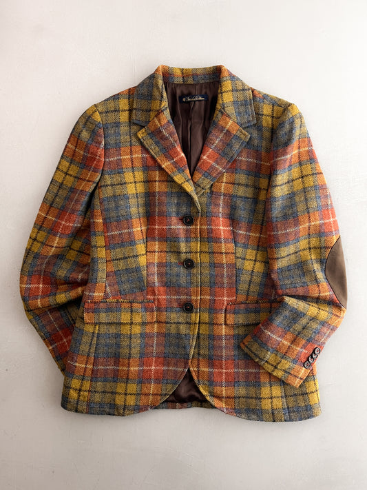 1980's Brooks Brothers Plaid Sport Coat [S]