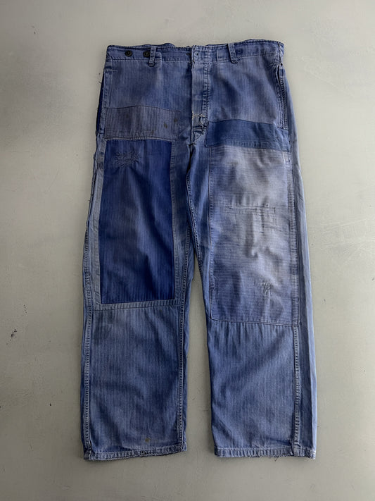 Thrashed Buckleback French Work Pants [36"]