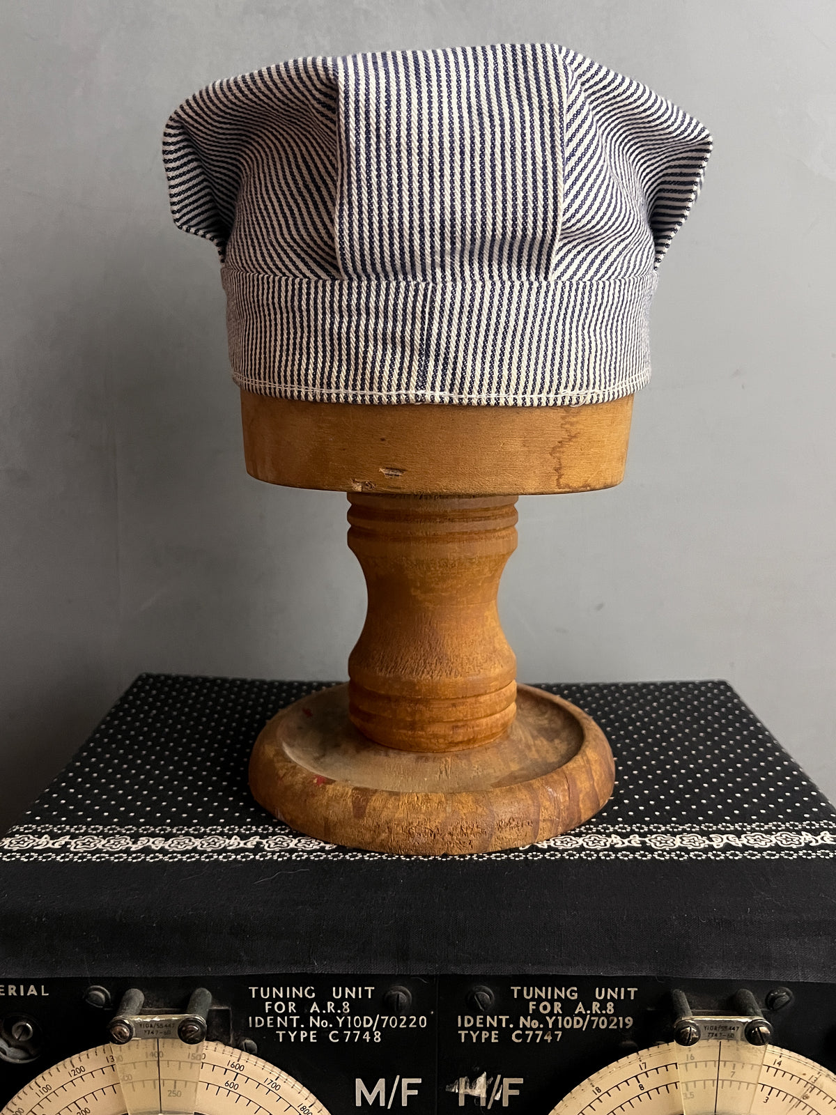 Union Made Big B Hickory Stripe Engineer Cap