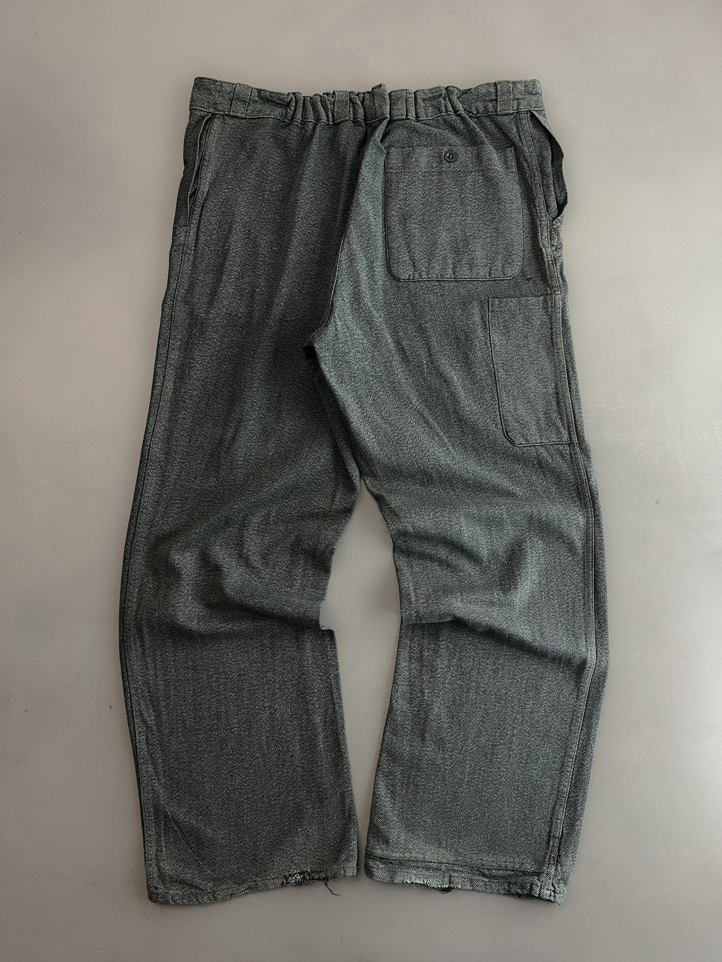 1960's Swiss Army Salt 'n' Pepper Work Pants [38"]