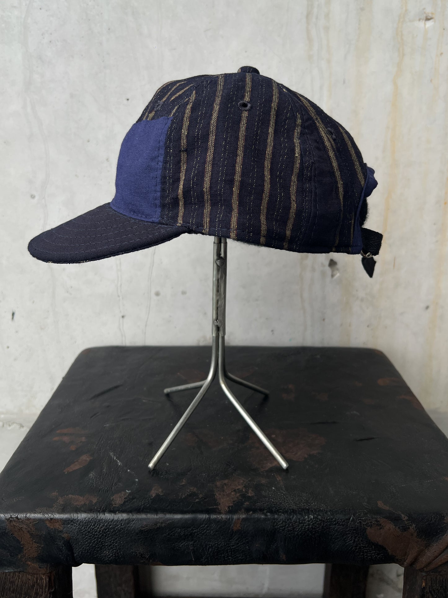 Early 20th c. Japanese Fabric 1930's Baseball Cap By Troy O'Shea Handmade [Adjustable]