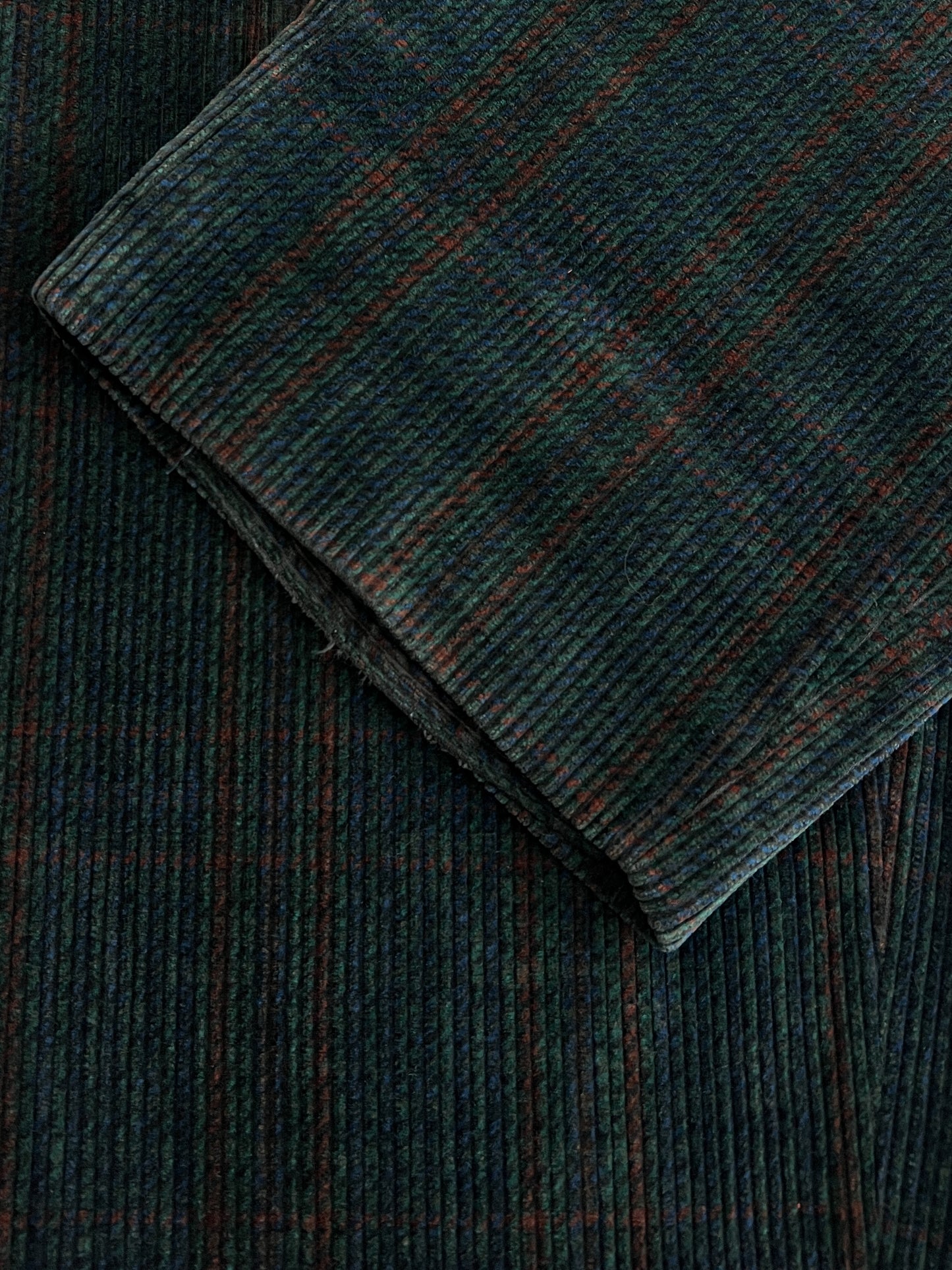 Green Clubs Pleated Cord Pants [31"]