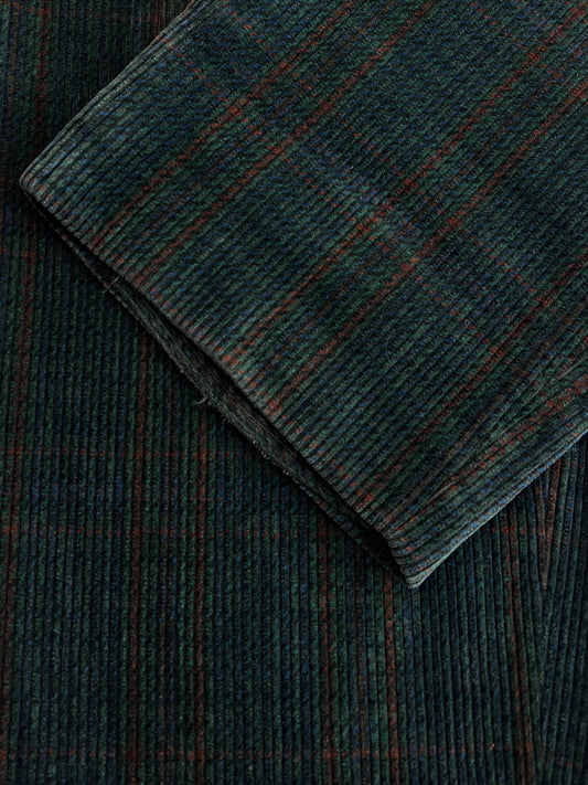 Green Clubs Pleated Cord Pants [31"]