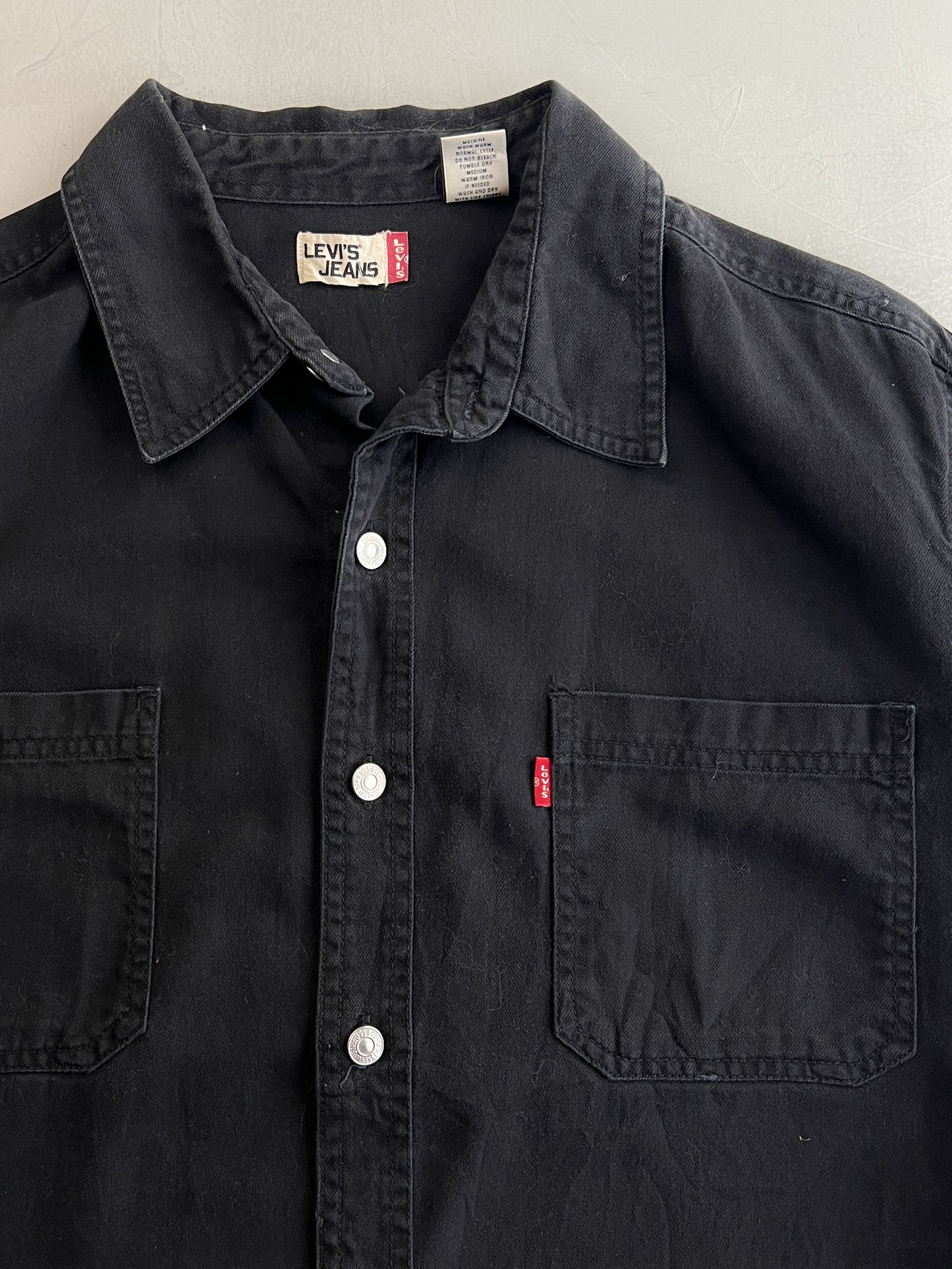 Levi's Black Denim Work Shirt [L]