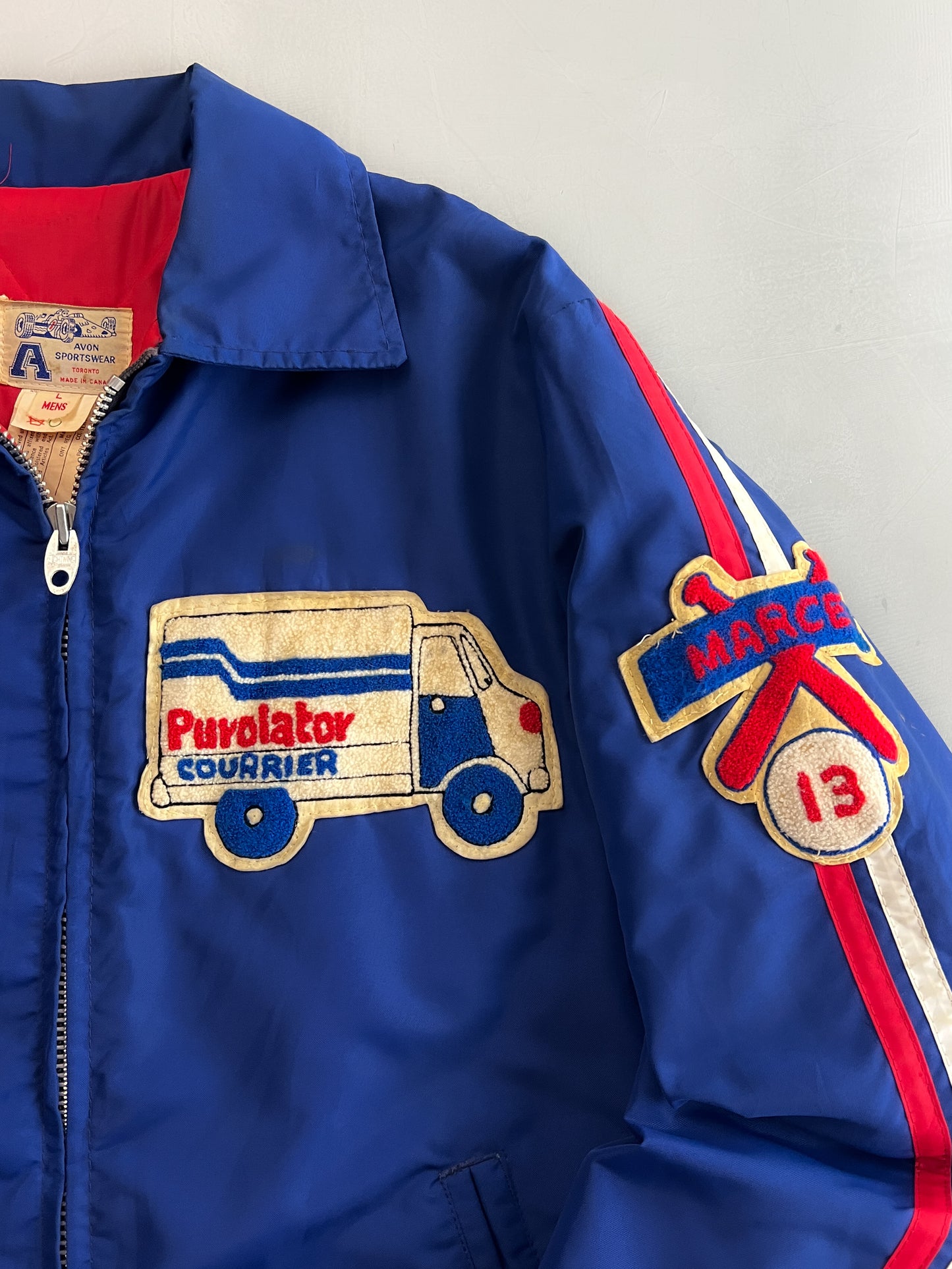 1970's Purolator Courier Quilted Work Jacket [L]