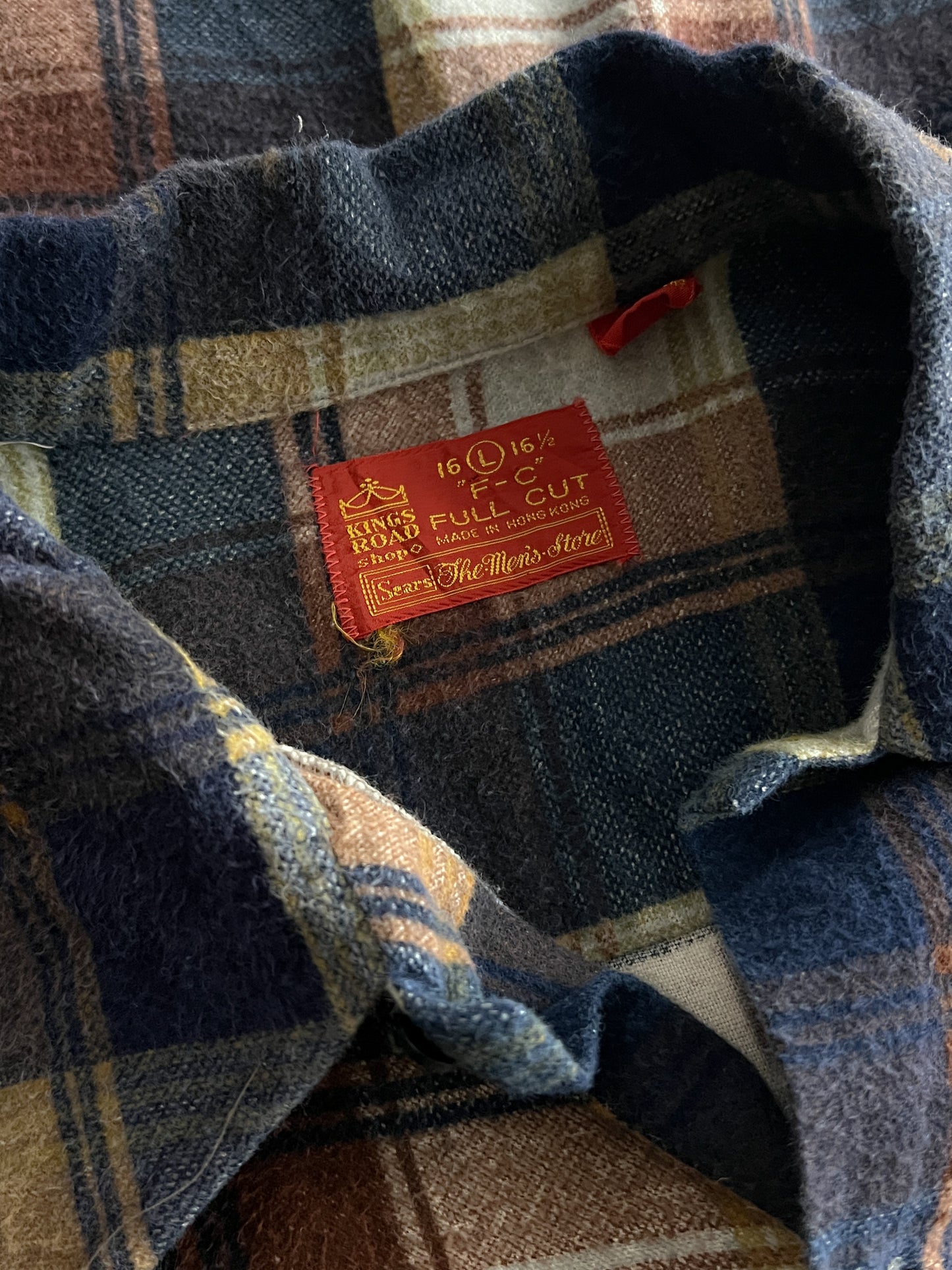 1970's Sears Cotton Flannel [L/XL]