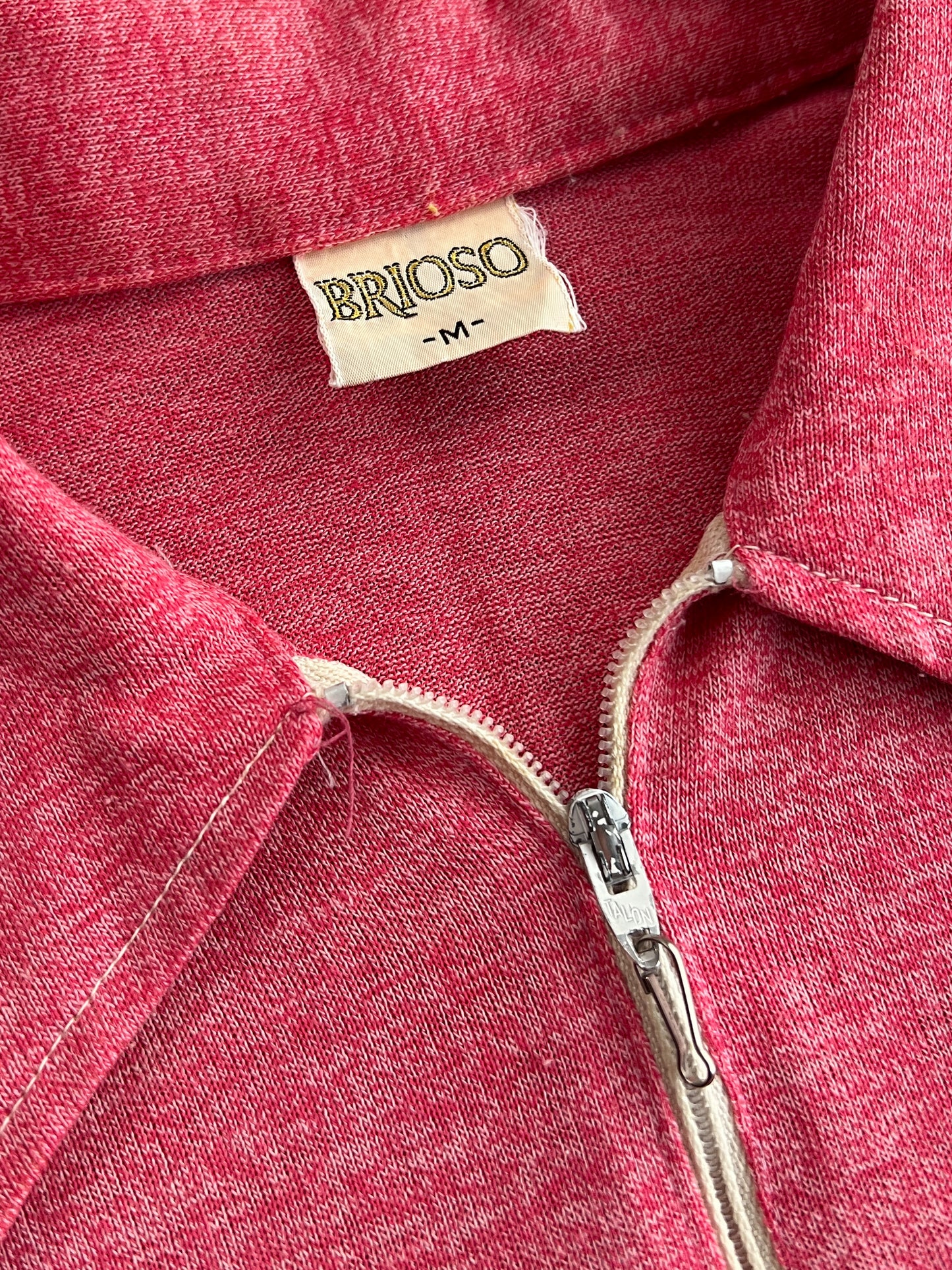 1970's Cotton Zip Polo [M]