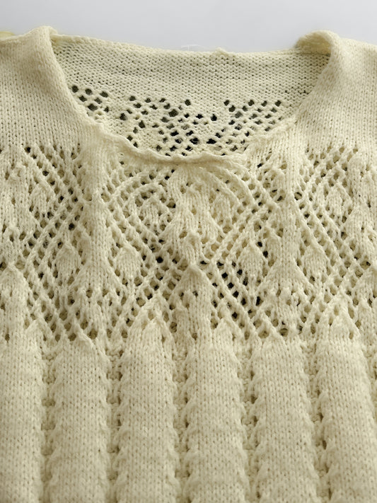 1960's French Knit Blouse [Women's S]