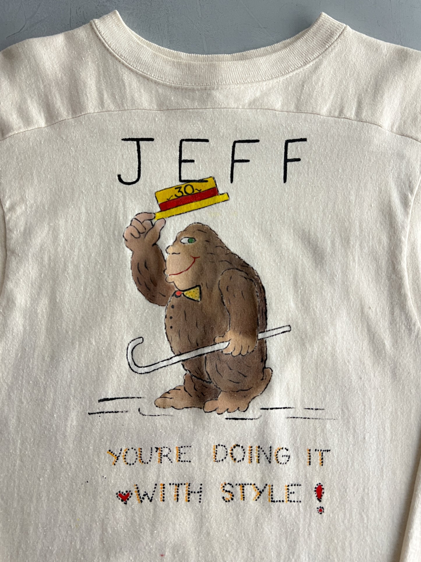 70's/80's Hand Painted Jersey Tee [M/L]