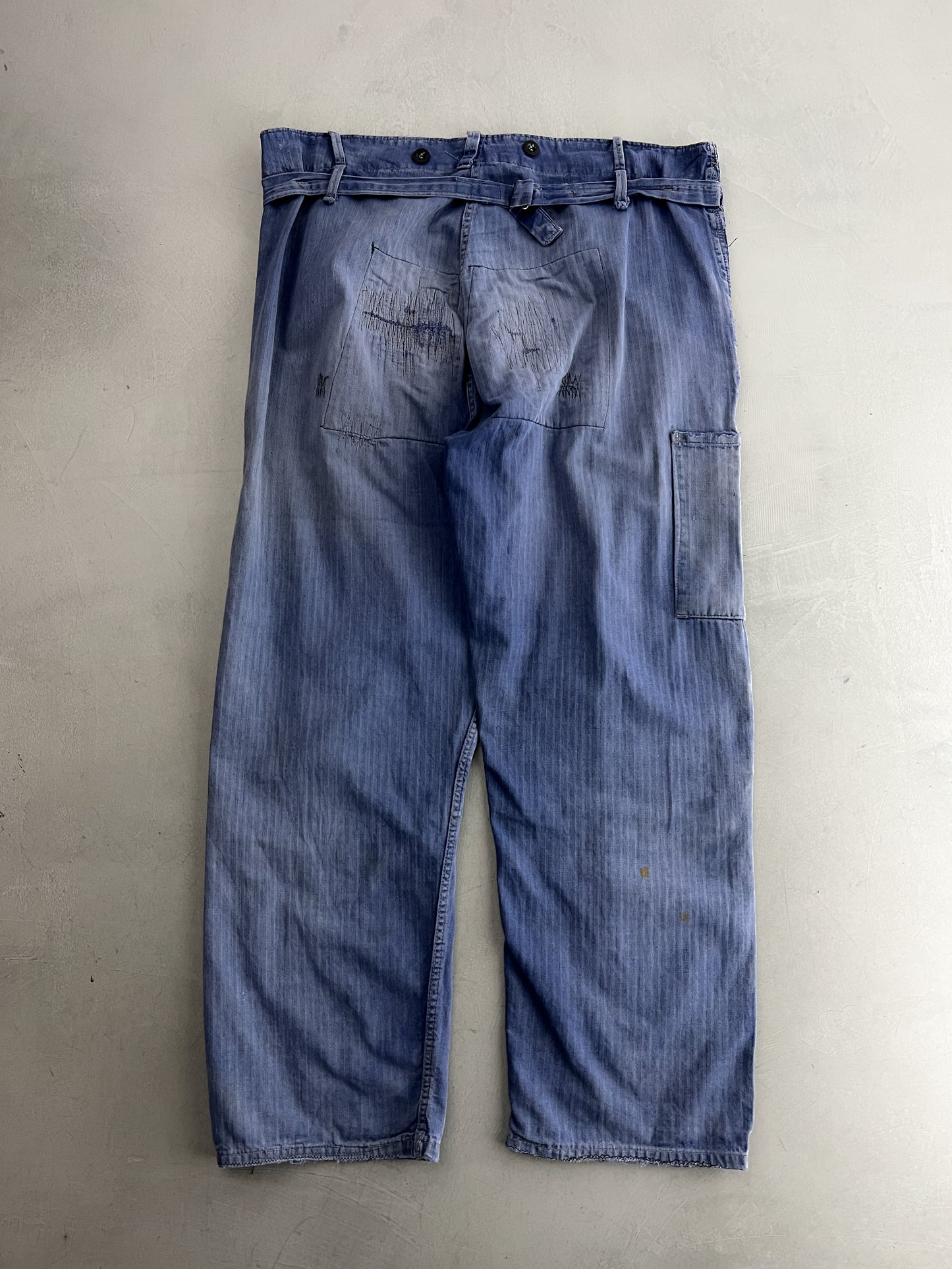 Thrashed Buckleback French Work Pants [36"]
