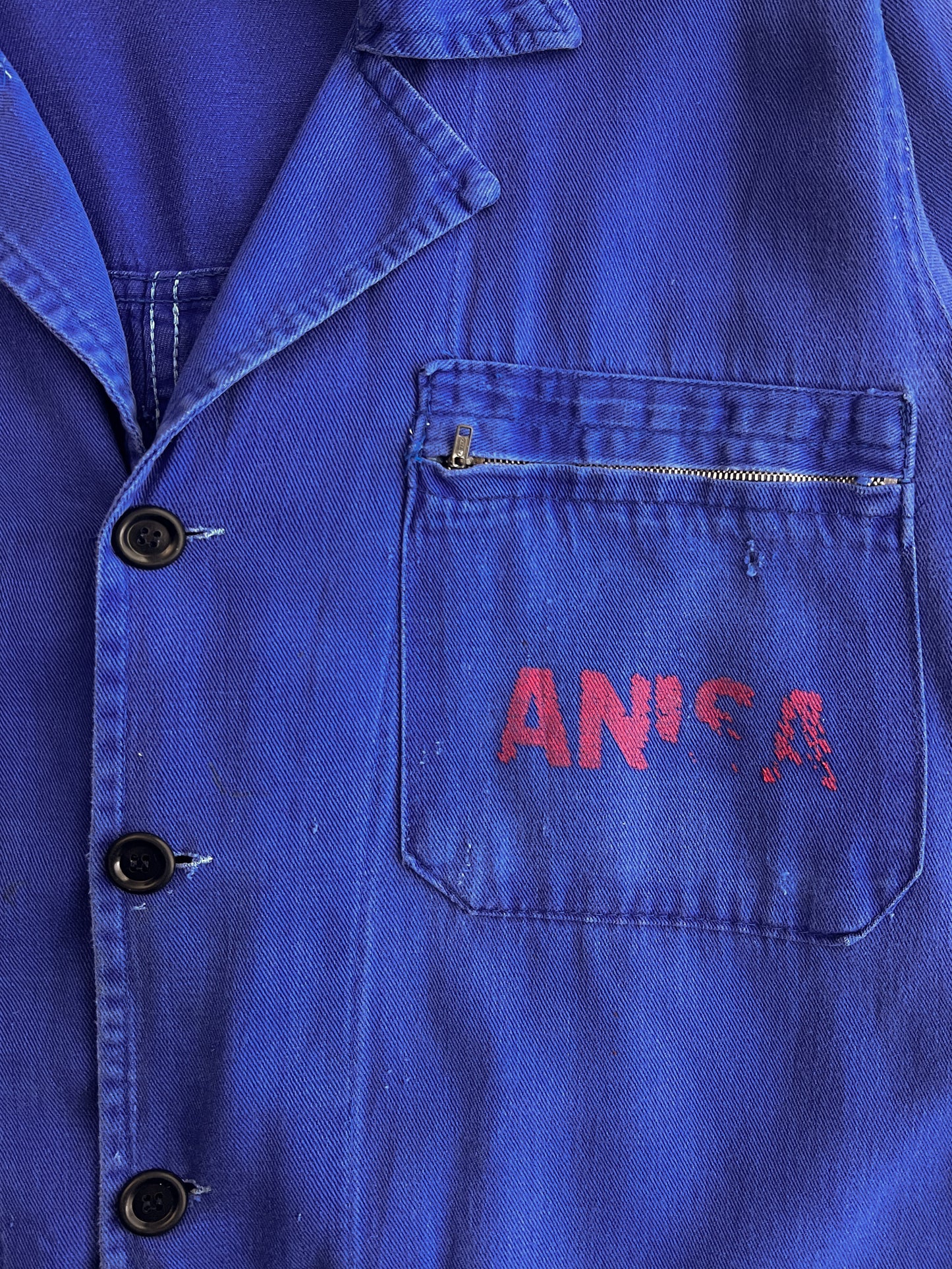Faded french Ghost Pocket Work Jacket [S]