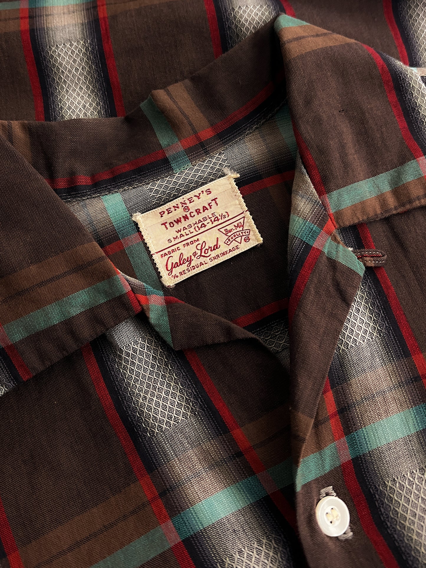 1960's Pennys Towncraft Loop Collar Shirt [S]
