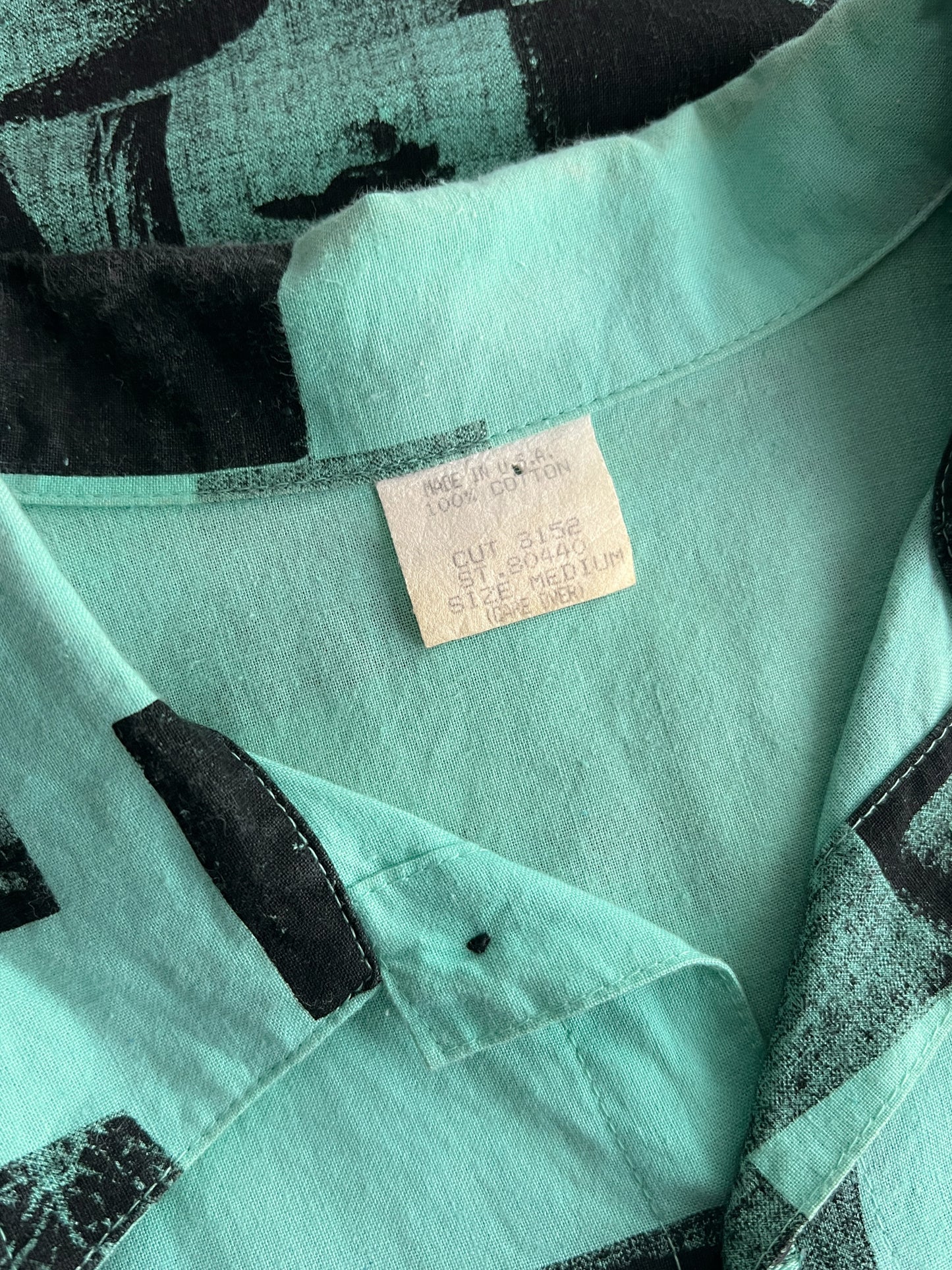 Rare 1980's Jimmy'z Eyeball Photo Print Shirt [L]