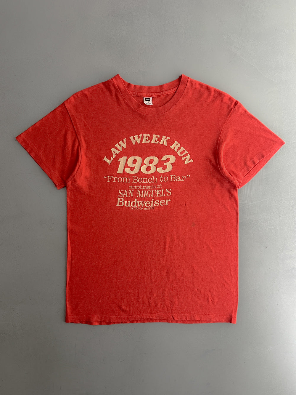 1980's Budweiser Law Week Run Tee [M]