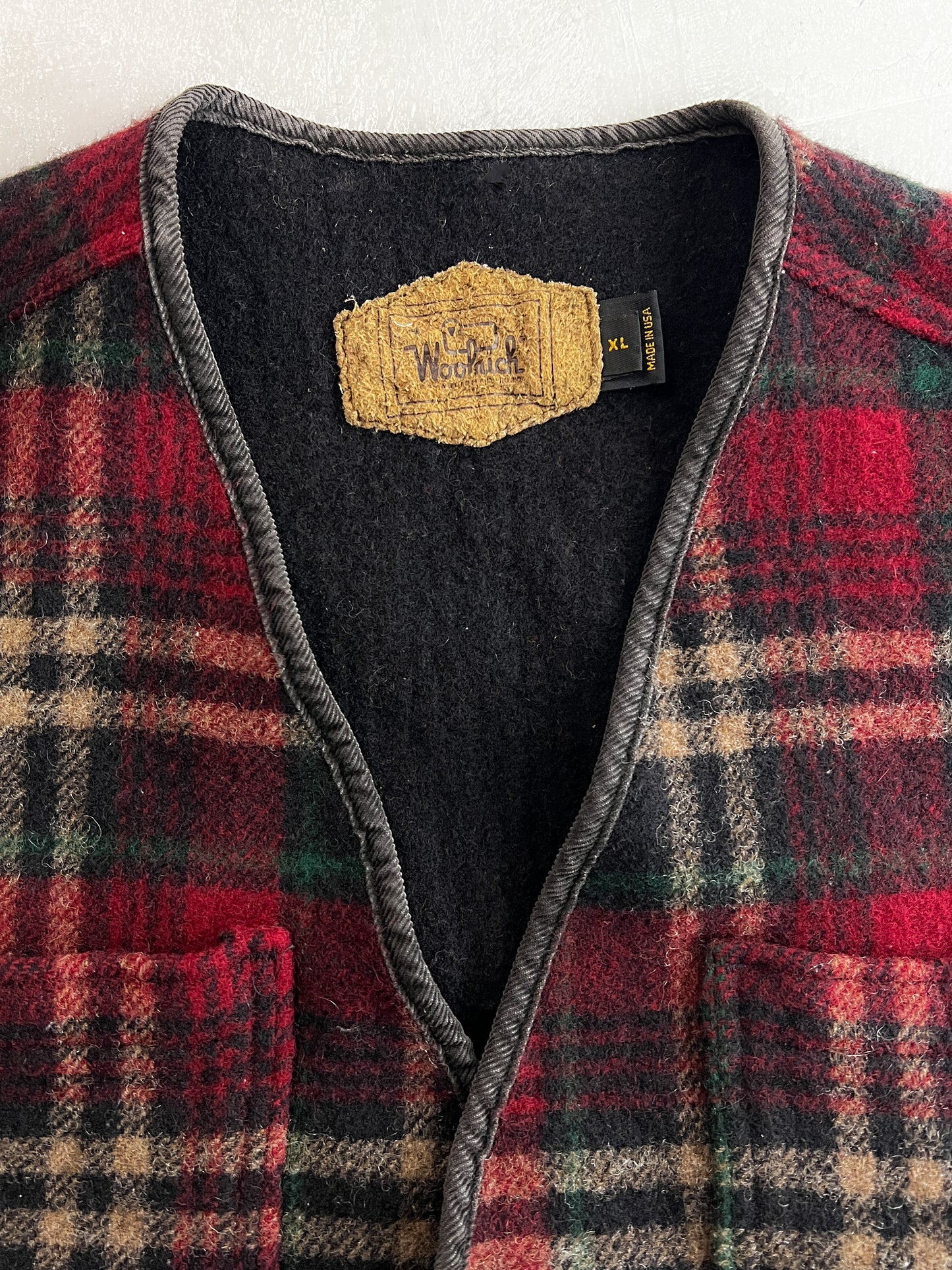 1980's Woolrich Tartan Vest [L]