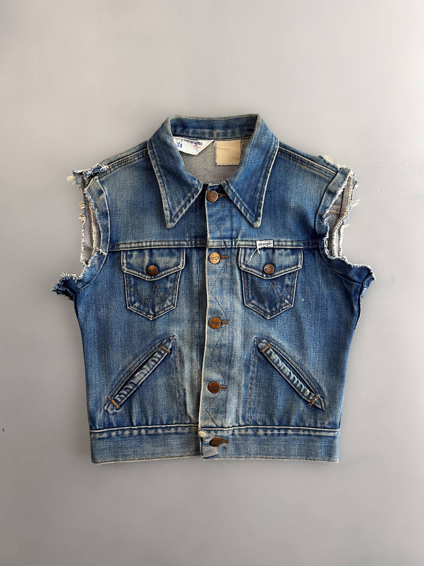 1970's Wrangler Cut Off Denim Vest [XS]